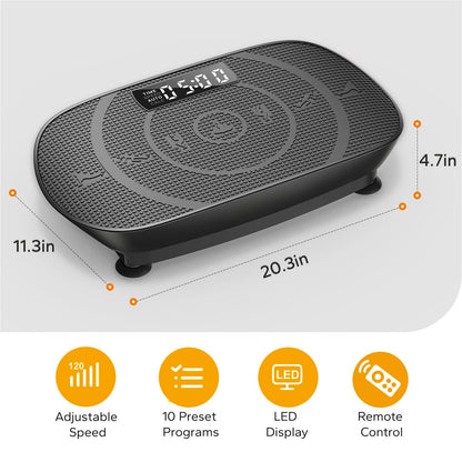 FitRoomPro Vibration Plate Trainer mit Widerstandsbändern