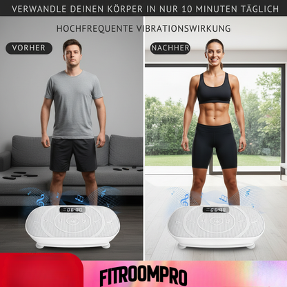 FitRoomPro Vibration Plate Trainer mit Widerstandsbändern