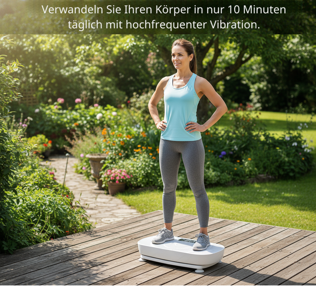 FitRoomPro Vibration Plate Trainer mit Widerstandsbändern